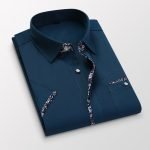 Men's Casual Summer Shirt | Korean Style Short Sleeve Cotton Button-Down Chemise - Image 8