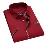 Men's Casual Summer Shirt | Korean Style Short Sleeve Cotton Button-Down Chemise