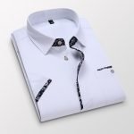 Men's Casual Summer Shirt | Korean Style Short Sleeve Cotton Button-Down Chemise - Image 3