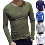Men's Long Sleeve Cotton Thermal Undershirt | Casual Full Sleeve Round Neck Tees for Spring & Autumn