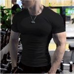 Men's Summer Short Sleeve Fitness T-Shirts | Oversized Gym & Running Tops | High-Quality Casual Workout Wear - Image 3