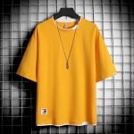 Trendy Summer Men’s T-Shirts | Solid Hip Hop Casual Tees | Street Brand Short Sleeve Tops