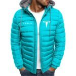 Unisex Tesla Car Logo Hoodies | Cotton Zipper Parka Coats for Winter & Autumn - Image 6