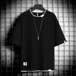 Trendy Summer Men’s T-Shirts | Solid Hip Hop Casual Tees | Street Brand Short Sleeve Tops - Image 3