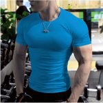 Men's Summer Short Sleeve Fitness T-Shirts | Oversized Gym & Running Tops | High-Quality Casual Workout Wear - Image 9