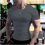 Men's Summer Short Sleeve Fitness T-Shirts | Oversized Gym & Running Tops | High-Quality Casual Workout Wear - Image 12