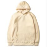Autumn And Winter Plush Men's Sweater Large Solid Color European And American Pullover Hoodie - Image 4
