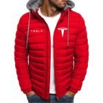 Unisex Tesla Car Logo Hoodies | Cotton Zipper Parka Coats for Winter & Autumn - Image 13
