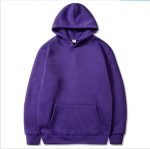 Autumn And Winter Plush Men's Sweater Large Solid Color European And American Pullover Hoodie - Image 10
