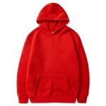 Autumn And Winter Plush Men's Sweater Large Solid Color European And American Pullover Hoodie - Image 13