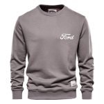Men's Crew Neck Ford Print Sweatshirt Hoodie | 100% Cotton Casual Pullover - Image 6