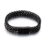 Solid Stainless Steel Men's Bracelet – Engravable Wrist Chain with Custom Logo, Name & Date - Image 8