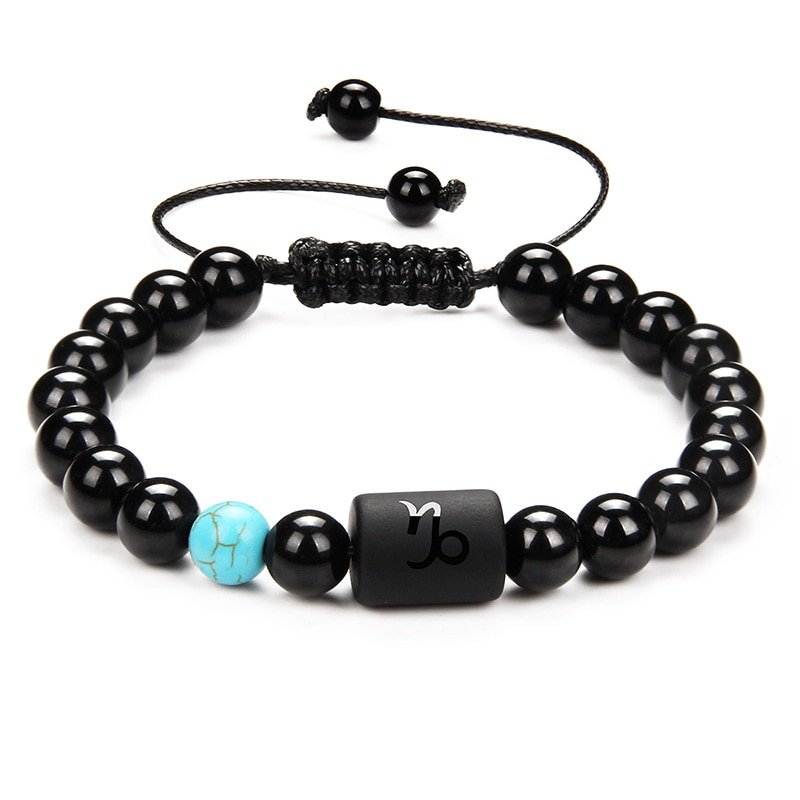 H38ecba7070e940b58d689ab4f49fe9d8l-1.jpg 12 Constellation Couple Bracelet – Black Stone Braided Reiki Beads for Men and Women - Image 1