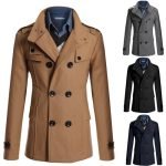 Men's Woolen Overcoat | Double Breasted Thickened Jacket for Winter - Image 7