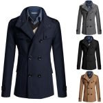 Men's Woolen Overcoat | Double Breasted Thickened Jacket for Winter - Image 5