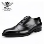 Men's Handmade Square Toe British Shoes | Genuine Leather Formal Dress Shoes - Image 5
