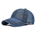 Vintage Washed Cotton Baseball Cap – Unisex Denim Dad Hat, Adjustable Trucker Style - Image 6