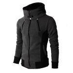 Men's Zipper Fleece Jacket | Autumn Winter Casual Bomber with Scarf Collar - Image 7