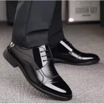 Luxury Oxford Leather Shoes for Men | Breathable Formal Dress Flats