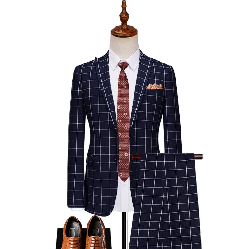 Suits and Blazers Custom-Made Groom Wedding Suit | High-End Blazer & Classic Dress Trousers - Image 1