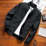Men's Casual Bomber Jacket | High-Quality Solid Fashion Windbreaker - Image 5