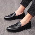 Elegant New Men Tassel Loafers | PU Leather Formal Slip-On Dress Shoes - Image 7