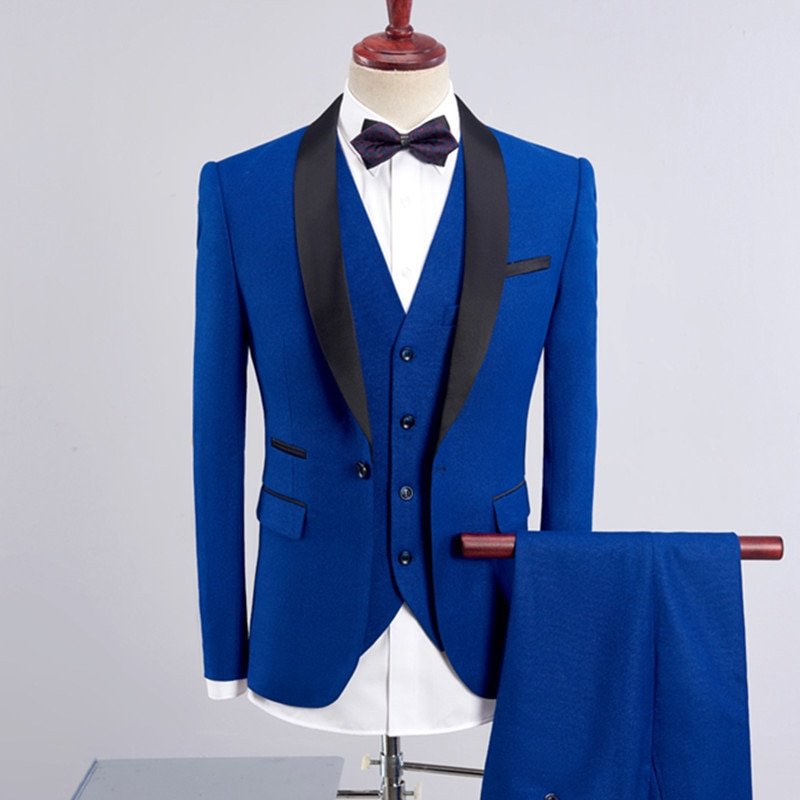 S4242373cf0d04da4935cb3da1fe2a94f2.jpg Custom-Made Groom Wedding Suit | High-End Blazer & Classic Dress Trousers - Image 1