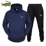 CARTELO Men's Fashion Suit – Autumn/Winter Fleece Hoodie and Pants 2-Piece Sports Set