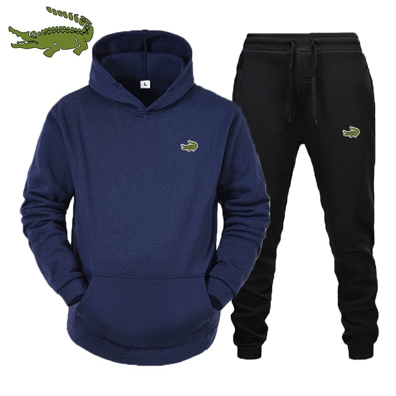 S692fc191362843129d2f75cd6d87ab1fT.jpg CARTELO Men's Fashion Suit – Autumn/Winter Fleece Hoodie and Pants 2-Piece Sports Set - Image 1