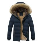 Men's Military Parka | Warm Fleece Detachable Hat Windproof Coat - Image 6