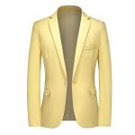 High-Quality Men's Blazer | Slim Fit Solid Color Dress Suit Coat - Image 2