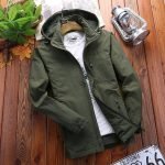 Men's Hooded Military Windbreaker | Lightweight Casual Outdoor Jacket