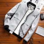 Men's Casual Bomber Jacket | High-Quality Solid Fashion Windbreaker - Image 2