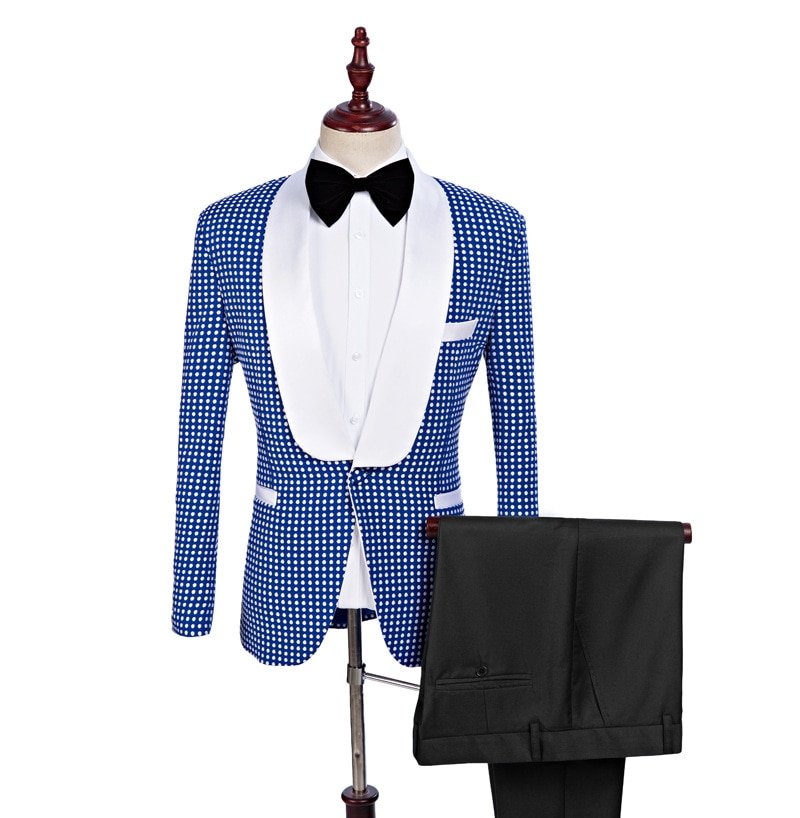 S9c3ded340cd14f37ad038522fb54ad8f7.jpg Custom-Made Groom Wedding Suit | High-End Blazer & Classic Dress Trousers - Image 1