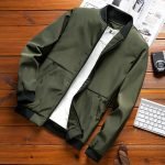 Men's Casual Bomber Jacket | High-Quality Solid Fashion Windbreaker - Image 9