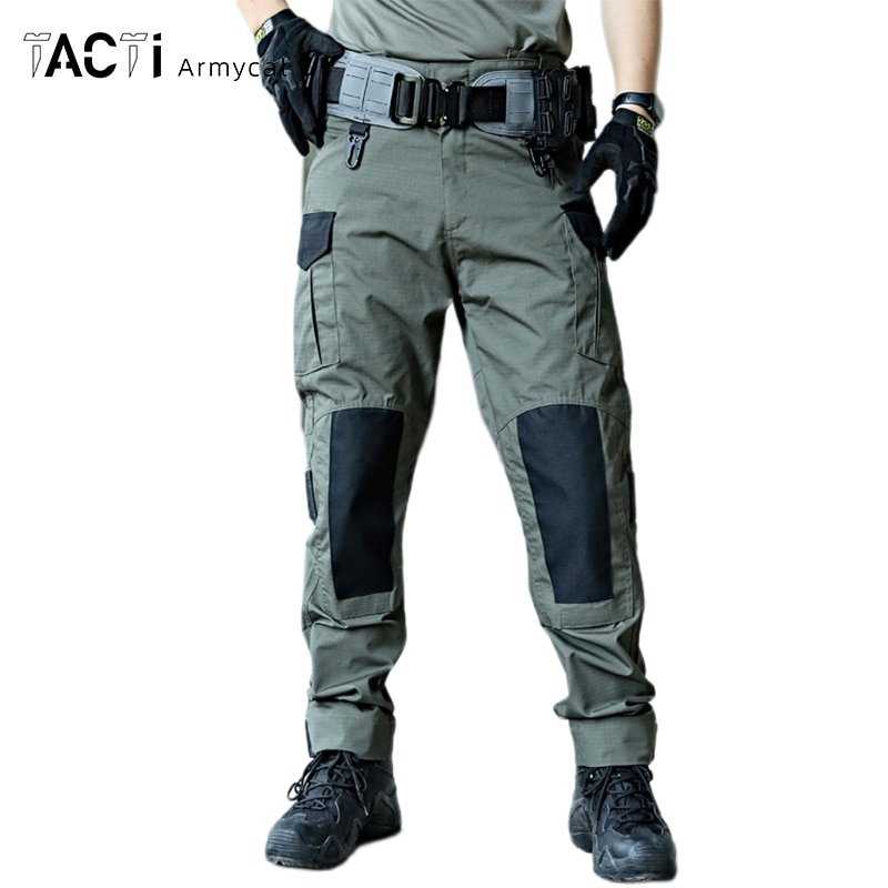 Sa96f83bb623649498df143c8b549c0bf1.jpg Men's Army Training Tactical Cargo Pants – Multi-Pocket Waterproof Wear-Resistant Work Trousers - Image 1