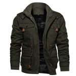 Men's Winter Fleece Jacket | Hooded Plus Size Casual Motorcycle Punk Coat - Image 4