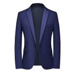 High-Quality Men's Blazer | Slim Fit Solid Color Dress Suit Coat - Image 6