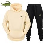 CARTELO Men's Fashion Suit – Autumn/Winter Fleece Hoodie and Pants 2-Piece Sports Set - Image 3
