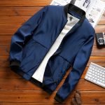 Men's Casual Bomber Jacket | High-Quality Solid Fashion Windbreaker - Image 4