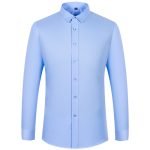 Men's Non-Ironing Bamboo Fiber Shirts – Soft Cozy Slim Fit Long & Short Sleeve Options - Image 24