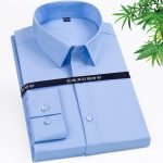 Men's Non-Ironing Bamboo Fiber Shirts – Soft Cozy Slim Fit Long & Short Sleeve Options - Image 10