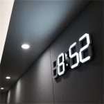 Quality 3D LED Wall Clock | Modern Digital Alarm Clock & Nightlight for Home
