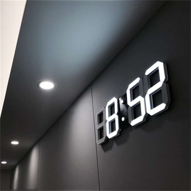H7e70454006cc4512943a2d0272894854K.jpg Quality 3D LED Wall Clock | Modern Digital Alarm Clock & Nightlight for Home - Image 1