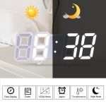Quality 3D LED Wall Clock | Modern Digital Alarm Clock & Nightlight for Home - Image 12