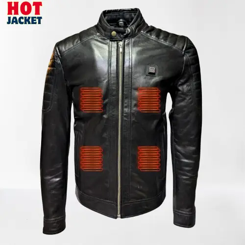 Heated Jacket Genuine Leather Electric Heated Jacket – Experience Ultimate Warmth & Style - Image 1