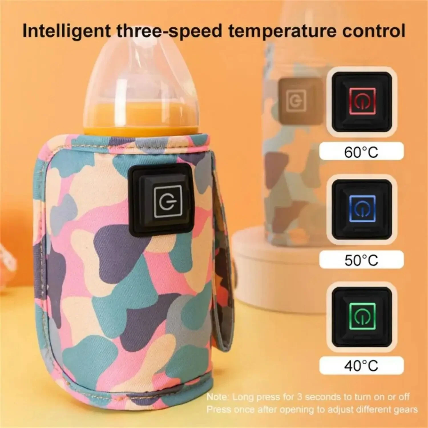 USB Milk Bottle Warmer USB Milk Bottle Warmer | Insulated Bottle Heater for Travel, Strollers & Baby Nursing Outdoors - Image 1