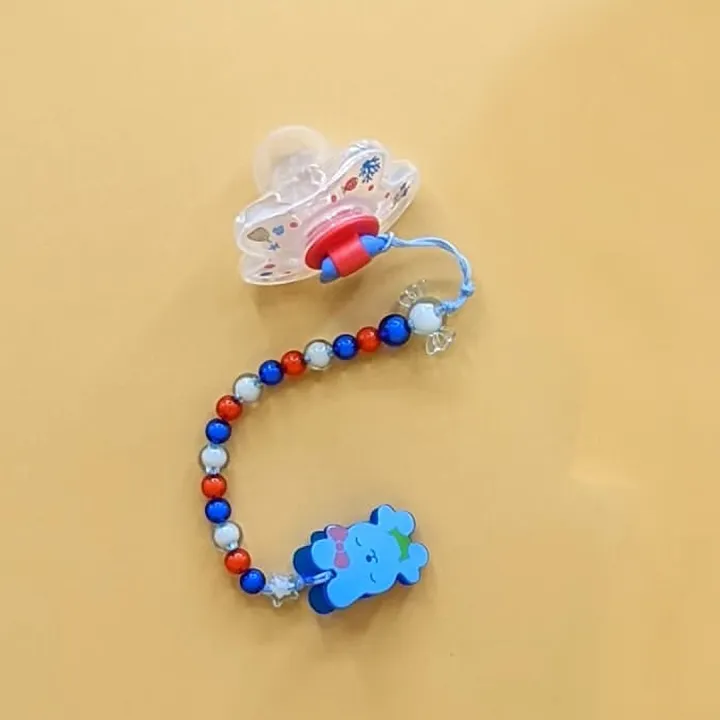 Baby Chain Soother Pacifier Baby Chain Soother Pacifier - Safe, Comfortable, and Stylish Pacifier for Your Baby - Image 1