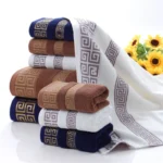 Pure Cotton Embroidered Face Towel – Quick-Dry & Soft