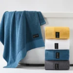 Sweat Absorbent Cotton Towel Set – Adult Bath & Sports Use